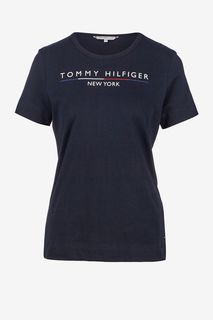 Хлопковая футболка с короткими рукавами Tommy Hilfiger