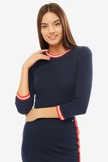 Темно-синяя футболка с рукавами 3/4 Tom Tailor Denim