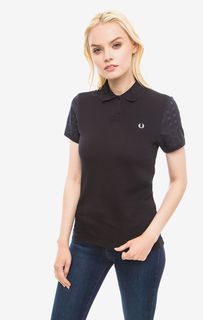 Однотонная футболка поло из хлопка Fred Perry