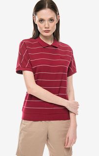 Хлопковая футболка поло в полоску Lacoste