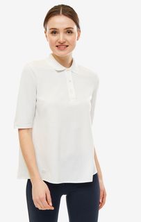 Хлопковая футболка поло белого цвета Lacoste