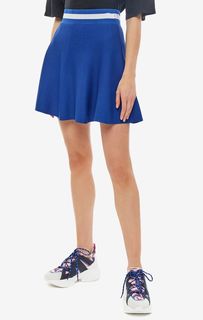 Короткая трикотажная юбка расклешенного кроя Pinko