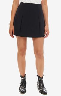 Короткая расклешенная юбка черного цвета Calvin Klein Jeans