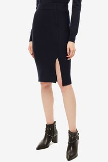 Шерстяная юбка-карандаш с разрезом Cepheya