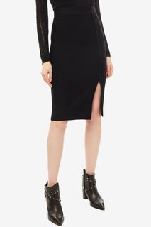 Шерстяная юбка-карандаш с разрезом Cepheya