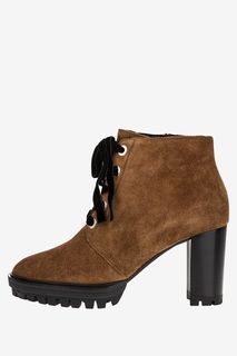 Замшевые ботильоны на рифленой подошве Högl