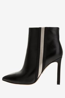 Черные кожаные ботильоны Vitacci