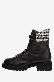 Кожаные ботинки на молнии и шнуровке Högl