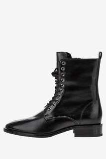 Ботинки из натуральной кожи на молнии и шнуровке Högl