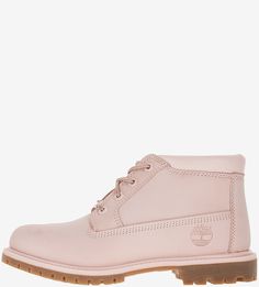 Розовые ботинки из нубука Nellie Timberland