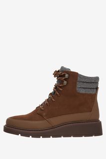 Замшевые ботинки на танкетке Clarks