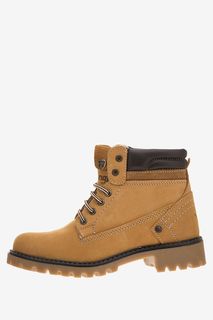Утепленные бежевые ботинки из нубука Wrangler
