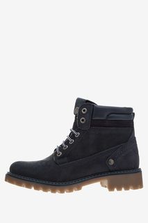 Утепленные темно-синие ботинки из нубука Wrangler