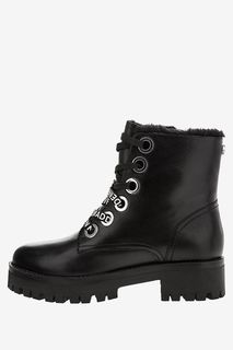 Черные кожаные ботинки Glindiaa Steve Madden