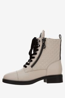 Кожаные ботинки бежевого цвета Guess
