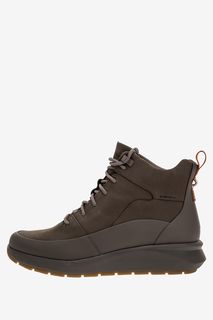 Ботинки из нубука коричневого цвета Clarks