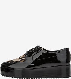 Полуботинки из лаковой кожи на танкетке Högl