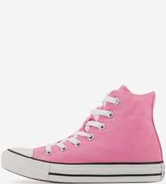 Высокие розовые кеды Converse