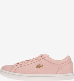 Розовые кожаные кеды Straightset Lacoste