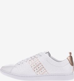Белые кеды с тиснением Carnaby Evo Lacoste
