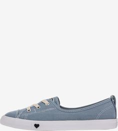Синие текстильные кеды Converse