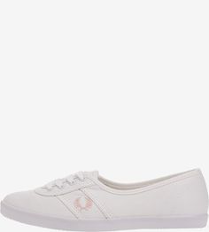 Текстильные кеды белого цвета Fred Perry