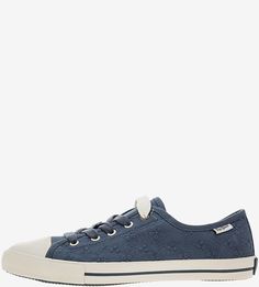 Летние хлопковые кеды с вышивкой Pepe Jeans