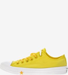 Желтые текстильные кеды Converse