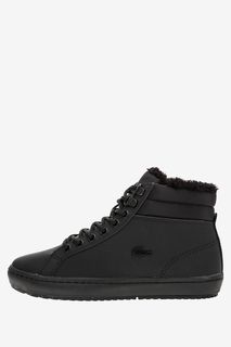 Высокие утепленные кеды черного цвета Straightset Thermo Lacoste