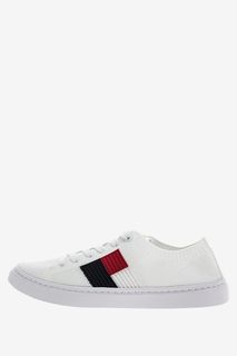 Текстильные кеды белого цвета Tommy Hilfiger