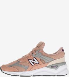 Текстильные кроссовки кораллового цвета X-90 New Balance