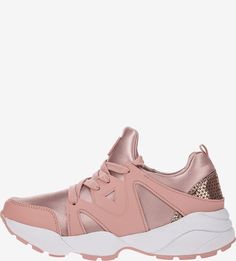 Текстильные кроссовки с блестящей вставкой Guess