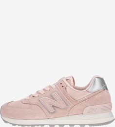 Розовые замшевые кроссовки 574 New Balance