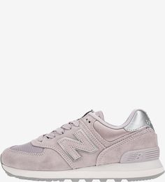 Сиреневые замшевые кроссовки 574 New Balance