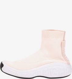 Бежевые текстильные кроссовки Tommy Jeans