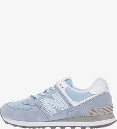 Замшевые кроссовки с текстильными вставками 574 New Balance