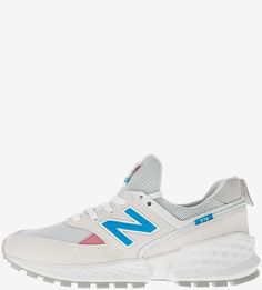 Летние кроссовки светло-серого цвета из текстиля и замши 574 New Balance