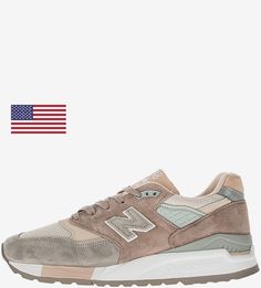 Замшевые кроссовки с вкладной стелькой 998 New Balance