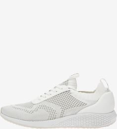 Белые текстильные кроссовки Fashletics by Tamaris