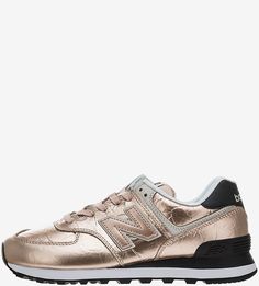 Кожаные кроссовки золотистого цвета 574 New Balance