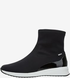 Высокие кроссовки черного цвета из текстиля Högl