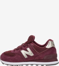 Кроссовки из нубука с текстильными вставками 574 New Balance