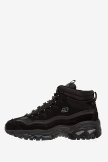 Высокие кроссовки черного цвета на объемной подошве Skechers