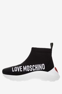 Текстильные кроссовки с логотипом бренда Love Moschino