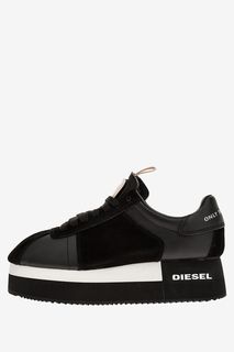 Кожаные кроссовки на платформе Diesel