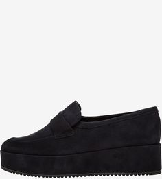 Замшевые лоферы на танкетке Högl