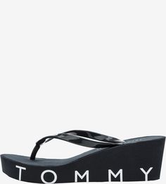 Синие сланцы на платформе Tommy Hilfiger