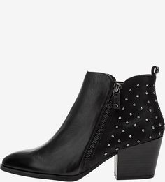 Кожаные полусапоги с металлической отделкой S.Oliver