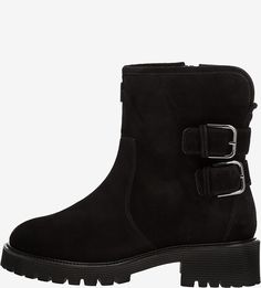 Утепленные полусапоги из натуральной замши Högl