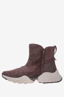 Утепленные замшевые полусапоги Fashletics by Tamaris